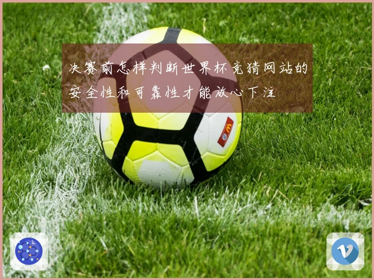 决赛前怎样判断世界杯竞猜网站的安全性和可靠性才能放心下注